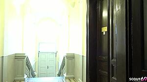 skinny girlfriend ally takes rough bbc anal as cuck friend watches