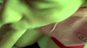Skinny blonde gags deep on cock for hoodie cumshot