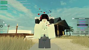in roblox fantasy, new zealand whore rides big cock doggystyle with wet tits and deepthroat