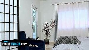 Never imagined sharing this hitchhiker's tight young pussy with my stepdad in the car outdoors