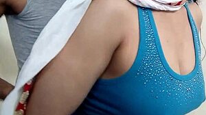 Muslim wife jumps on cock for standing anal pounding with dirty Hindi moans
