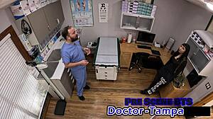 dr tampa's pokin selena sativa's shaved pussy n ass backstage at uni with dildo n fingers makin her moan n gape