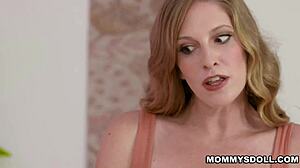 Stepmom Annie King penetrates stepdaughter Selena Love with strapon