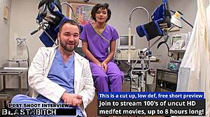 jackie banes sneaks backstage as student but gets caught gagging on deepthroat bbc doggystyle