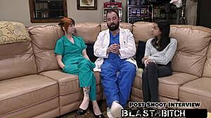 man, Ditria Rose's tattooed pussy gets doctor creampie in raw hospital POV spread