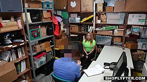 Horny Thick Blonde Teen Shoplifter Alexa Raye Seduces Officer With Big Cock