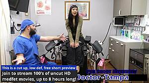 dr tampa's pokin selena sativa's shaved pussy n ass backstage at uni with dildo n fingers makin her moan n gape