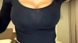 stepmom teases with her huge milky naturals up close
