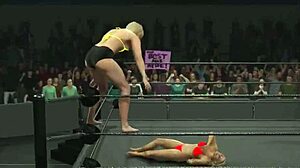 Natalya Pinned and Dominated in Tight Bikini