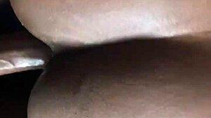 ebony teen sneaks curved dick pounding while family nearby