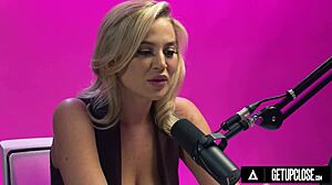 Blake Blossom fingers her hairy pussy up close to explosive solo orgasm