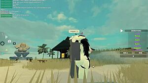 in roblox fantasy, new zealand whore rides big cock doggystyle with wet tits and deepthroat