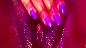 ebony gostosa fingers shaved pussy to squirting orgasm solo