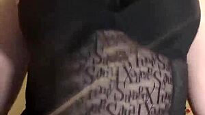 Chubby Tattoo Slut Rips Bra Teasing Huge Natural Tits In Jerk Off Instructions Cum With Me