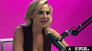 Blake Blossom fingers her hairy pussy up close to explosive solo orgasm