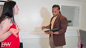 Tattooed Slut Rides Monster BBC Code Enforcer to Creampie