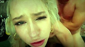 Tiny college teen's tight pussy squirts wildly craving huge cum loads from monster cocks