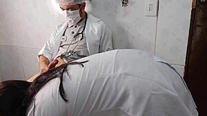 nurse latina sneaks bathroom fuck with hung doctor in hospital