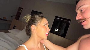 Hot Blonde Girlfriend Pounds Skinny Body with Massive Cock Thrusts!