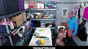 omg cute big ass blonde teen aria banks caught shoplifting... mall cop london ford strips searches and fucks her tight shaved pussy with monster cock after deal!!