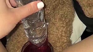 Arabian snowwhite stuffs food into her pussy in la