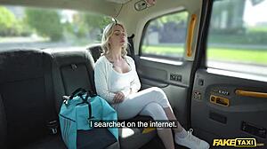 hot blonde masseuse in fake taxi delivers my happy ending blowjob