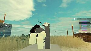 in roblox fantasy, new zealand whore rides big cock doggystyle with wet tits and deepthroat