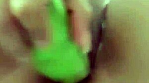 slipping a ripe banana deep inside at fan's plea until my pussy squirts wildly