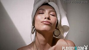 Curvy Latina model Dominique Lobito boldly bares her hot nude curves
