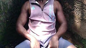 wanna see sexy young babe take hard CUM on her ass in the forest