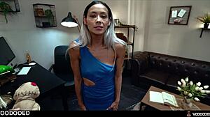 party slut veronica leal voodoo dolled at frat fingering wet pussy till she squirts hard