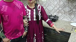 desi bhabhi bent over kitchen counter taking devar's hard cock doggystyle
