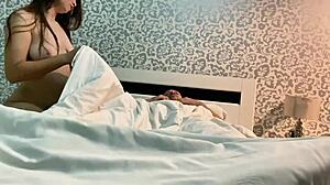 stepdaughter sneaks phone video of hotel hangout with stepdad getting close