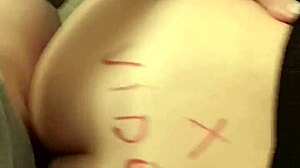 Bent over doggystyle exposes dripping pussy close up