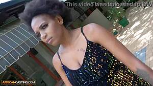 Busty Ebony Milf Pounded Hard by Big White Cock in Casting