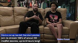 dr tampa examines neighbor rebel wyatt's shaved pussy in first gyno!