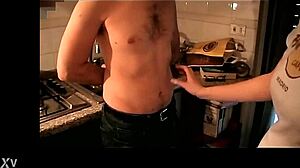 italian belly kicking comp punishes with hard stomach stomps 💥😈