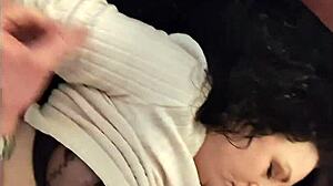 Man, Ali Allure bends over for stepson testing meta glasses in steamy shower POV