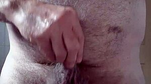 Rustyas1 Jerks Hairy Big Belly Small Cock Happily!