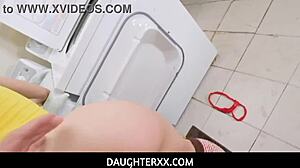 stepdad bones teen catalina ossa to stay silent with pussy handjob blowjob
