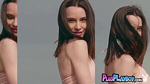 Adel Morel Feels Exposed Posing Her Small Tits In Bikini