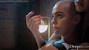 catalina shares girlfriend paris pussy in steamy ffm threesome cum swap