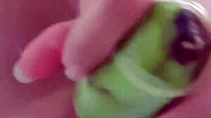 slipping a ripe banana deep inside at fan's plea until my pussy squirts wildly