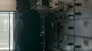 imagine horny police captain flashing cock to gorgeous blonde dakota fanning at work