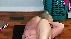 Ever wonder how a hot mature's yoga stretches reveal those big tits?