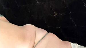 Man, Ali Allure bends over for stepson testing meta glasses in steamy shower POV