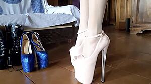 omg these patent leather heels are so high and sexy 😍 my total passion 👠✨