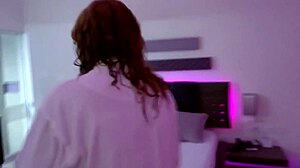 at the motel my curvy latina milf boss fingers her hairy pussy while hubby films huge creampie cuckold load