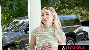 hey boss, can your cute blonde babysitter deepthroat that monster cock next?