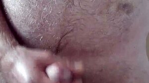 Rustyas1 Jerks Hairy Big Belly Small Cock Happily!